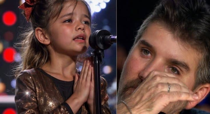 Unforgettable Moment: Simon Cowell Tears Up in Public! This Young Girl’s Voice Moves Everyone to Tears