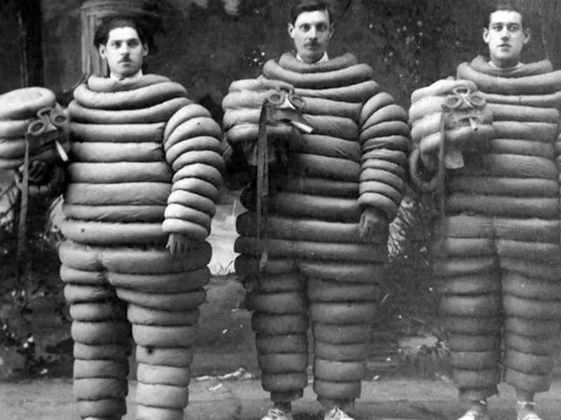 The Brand Icon of Michelin Tires: Vintage Terrifying Photos of the Original Michelin Man